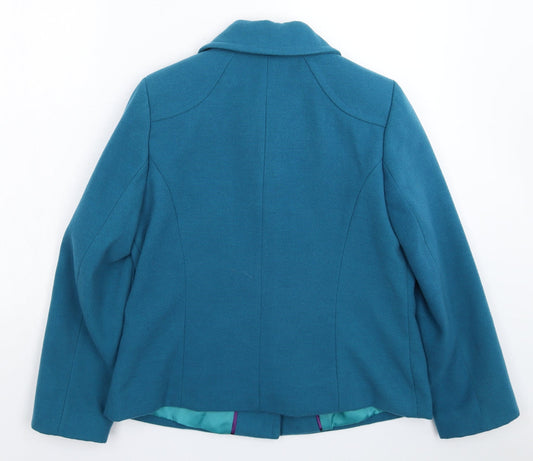 BM Womens Blue Jacket Blazer Size 12