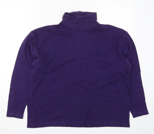 Sansburys Womens Purple Basic T-Shirt Size 14
