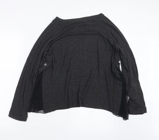 Soul Womens Grey Basic T-Shirt Size XL