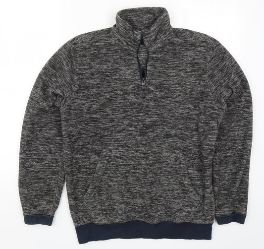 Matalan Mens Grey Fleece Jacket Size S