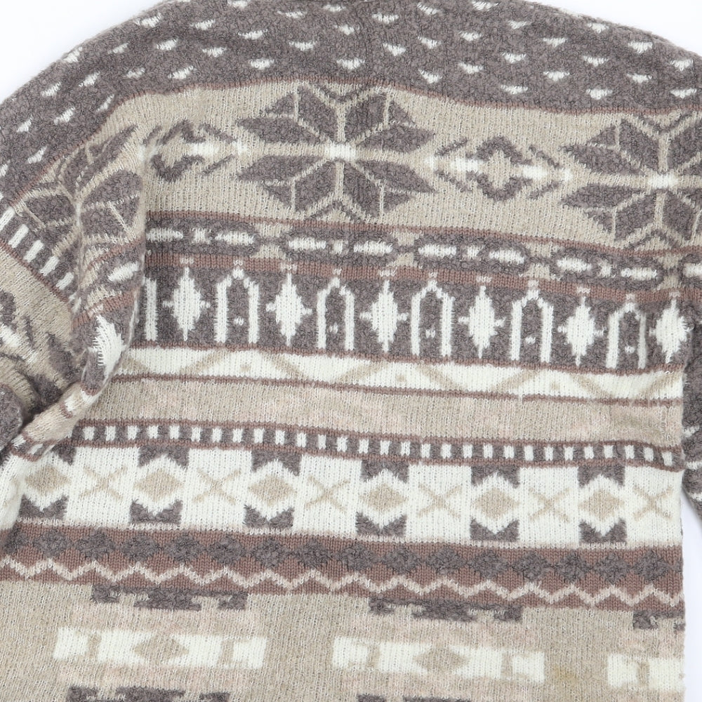 BHS Womens Beige Knit Pullover Jumper Size 10