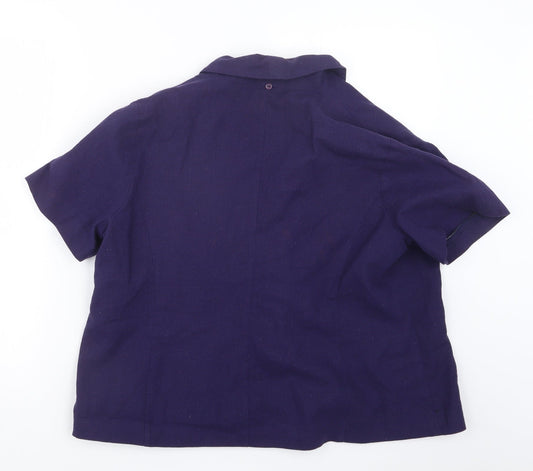 Hudson & Onslow Womens Blue Jacket Size 18