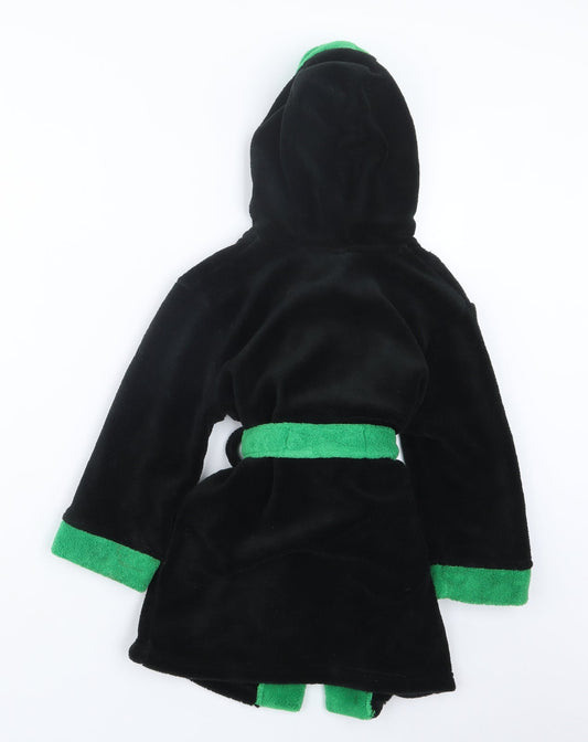 BHS Boys Black Geometric Robe Size 2-3 Years - Ninja Turtls