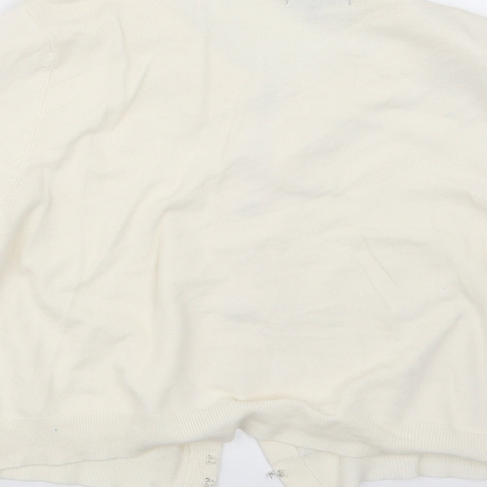 Papaya Womens Ivory Cardigan Jumper Size 18