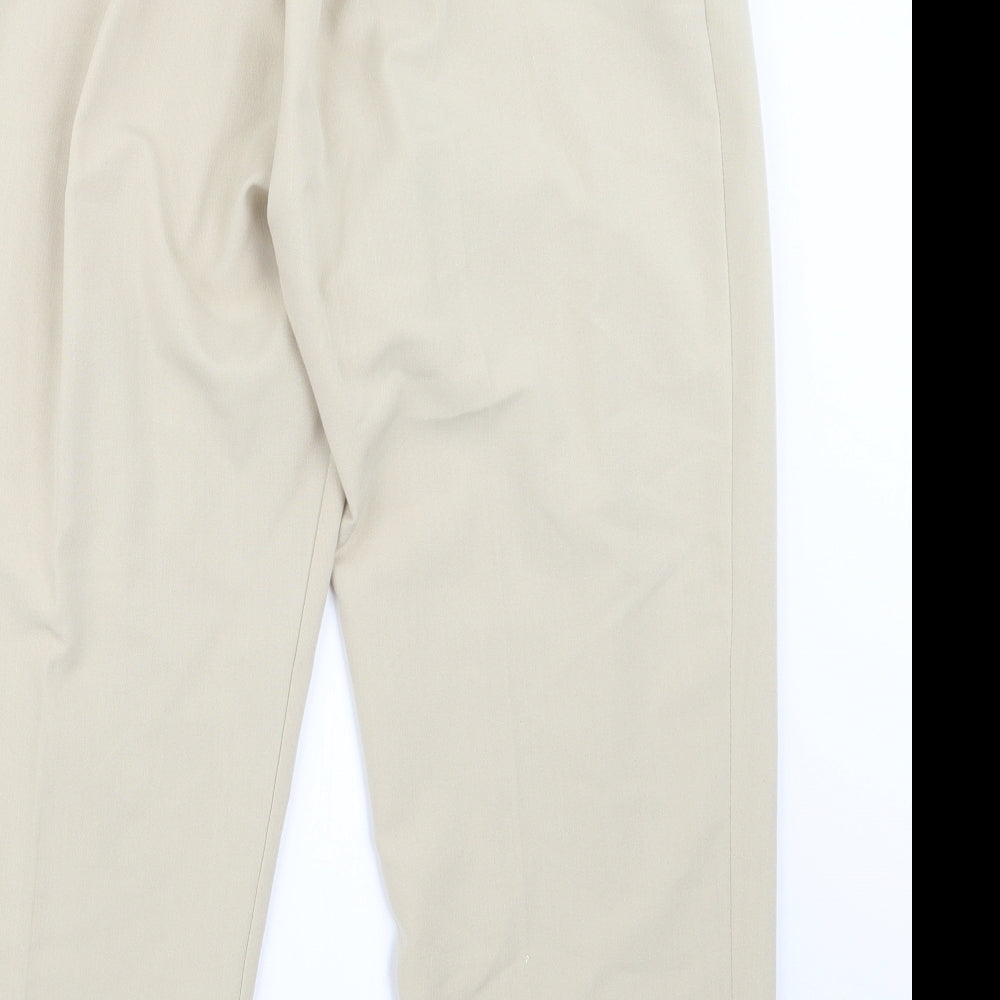 Preworn Womens Beige Trousers Size 18 L23.5 in
