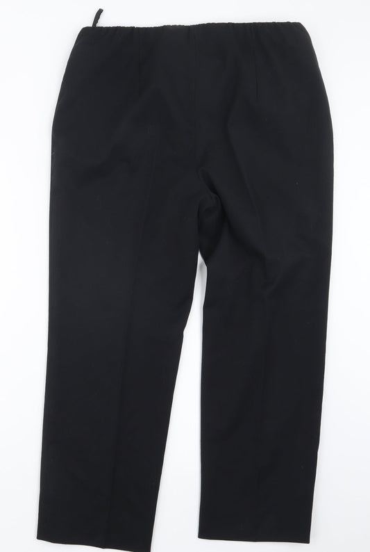Fair Lady Womens Black Trousers Size 16 L24 in