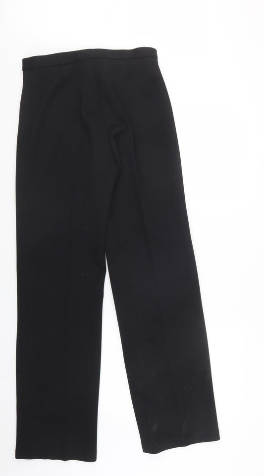 dacron Womens Black Trousers Size 14 L30 in