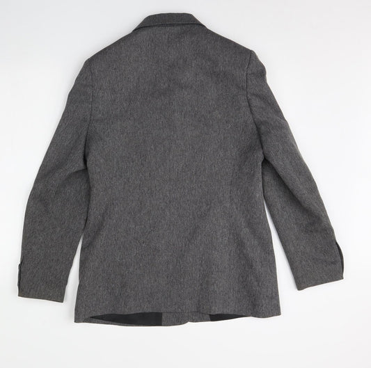 Debenhams Womens Grey Jacket Blazer Size 12 - Shoulder Pads