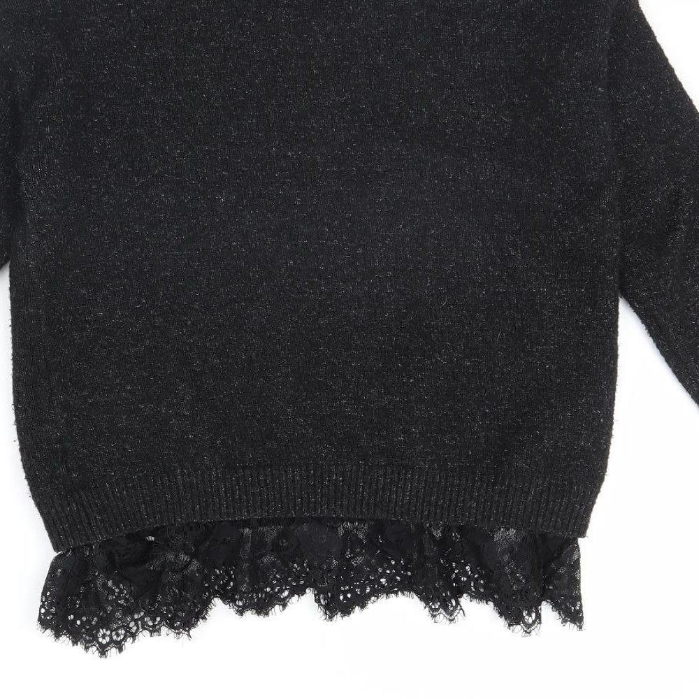 Atmosphere Womens Black Pullover Jumper Size 10