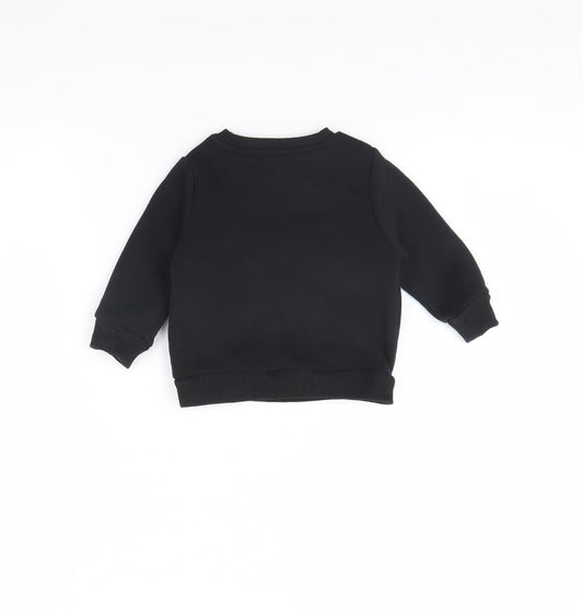 River Island Baby Black Pullover Jumper Size 6-9 Months