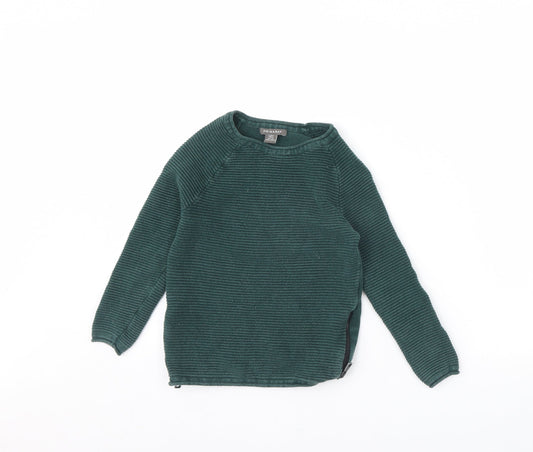 Primark Boys Green Pullover Jumper Size 5 Years