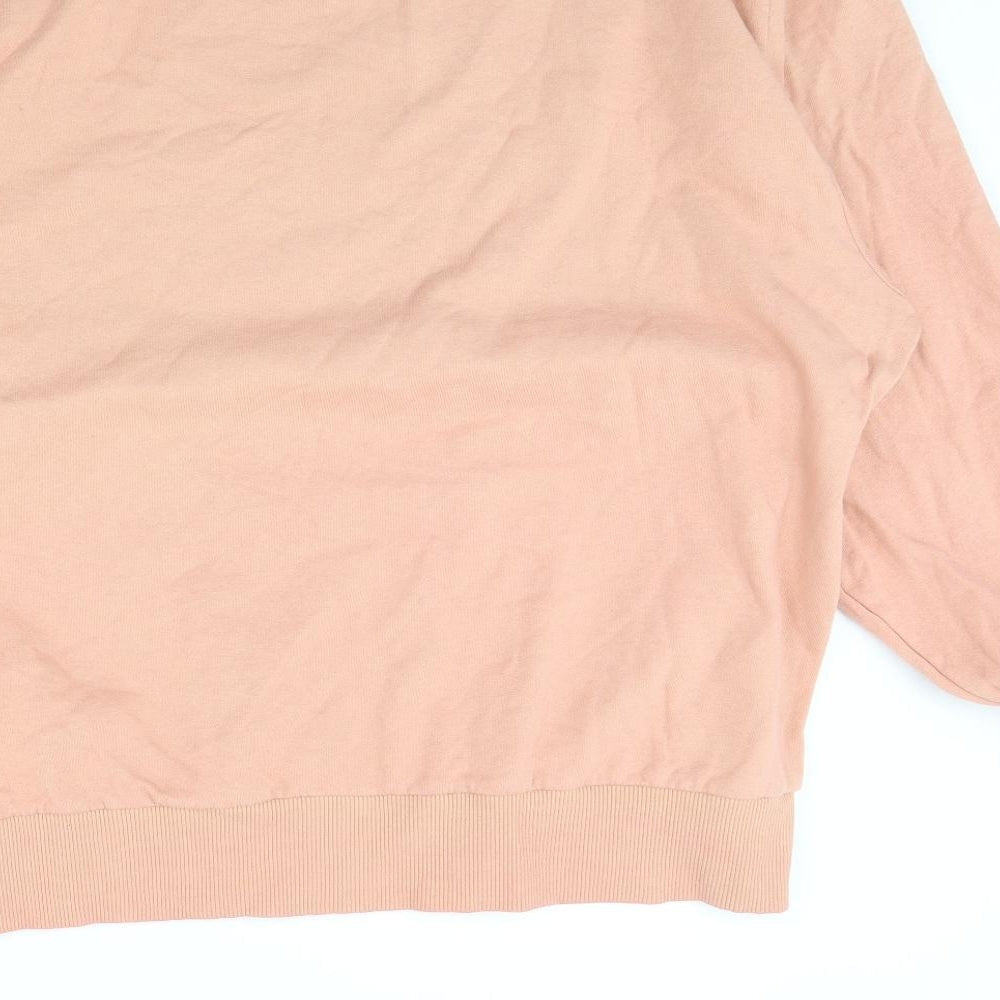 COLLUSION Womens Pink Pullover Jumper Size 2XL