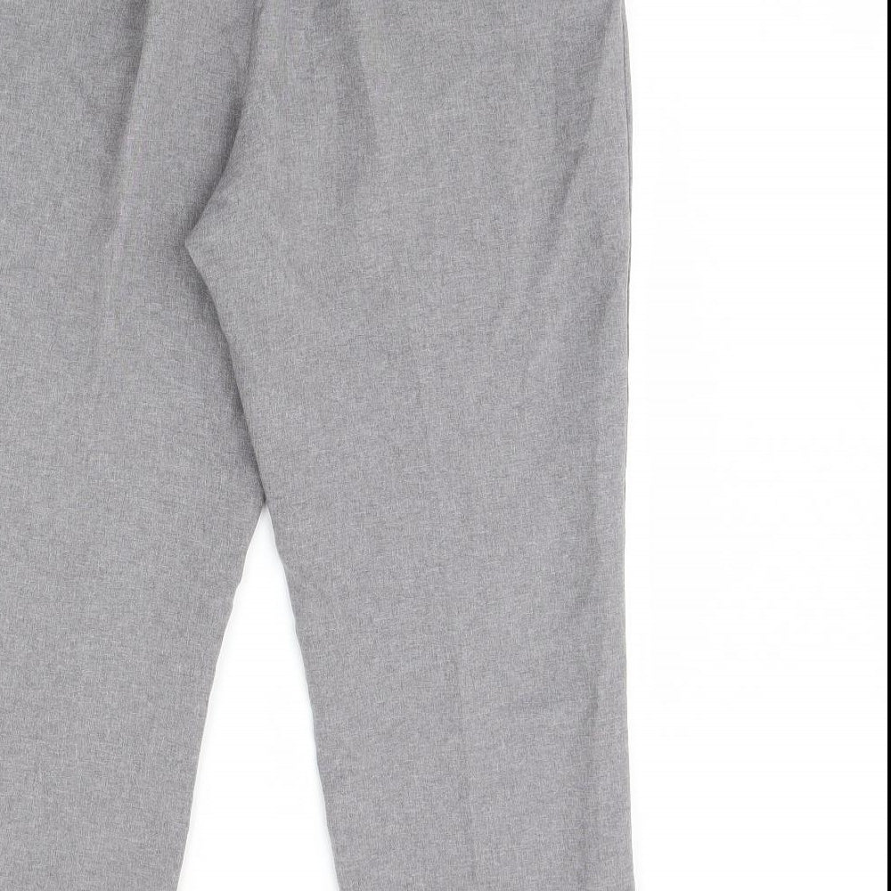 BHS Womens Grey Trousers Size 14 L29 in