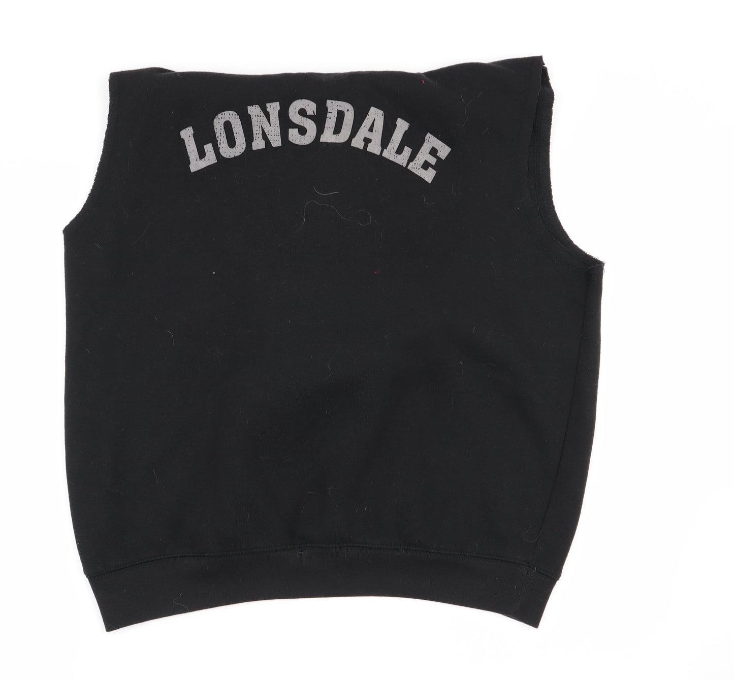 Lonsdale Mens Black Pullover Jumper Size S