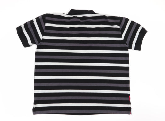 Slazenger Mens Multicoloured Striped   Polo Size 2XL