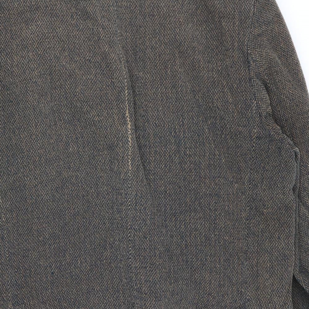 Brook Taverner Mens Multicoloured Geometric Jacket Blazer Size 44