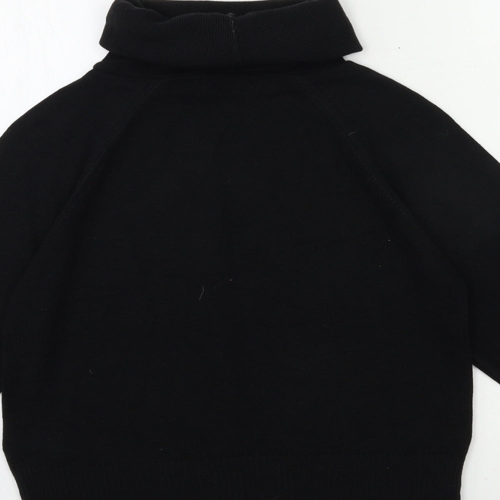Essentials Womens Black Knit Pullover Jumper Size 14