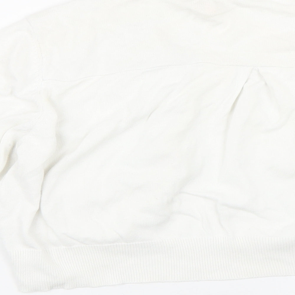 Wallis Womens White Cape Jumper Size L