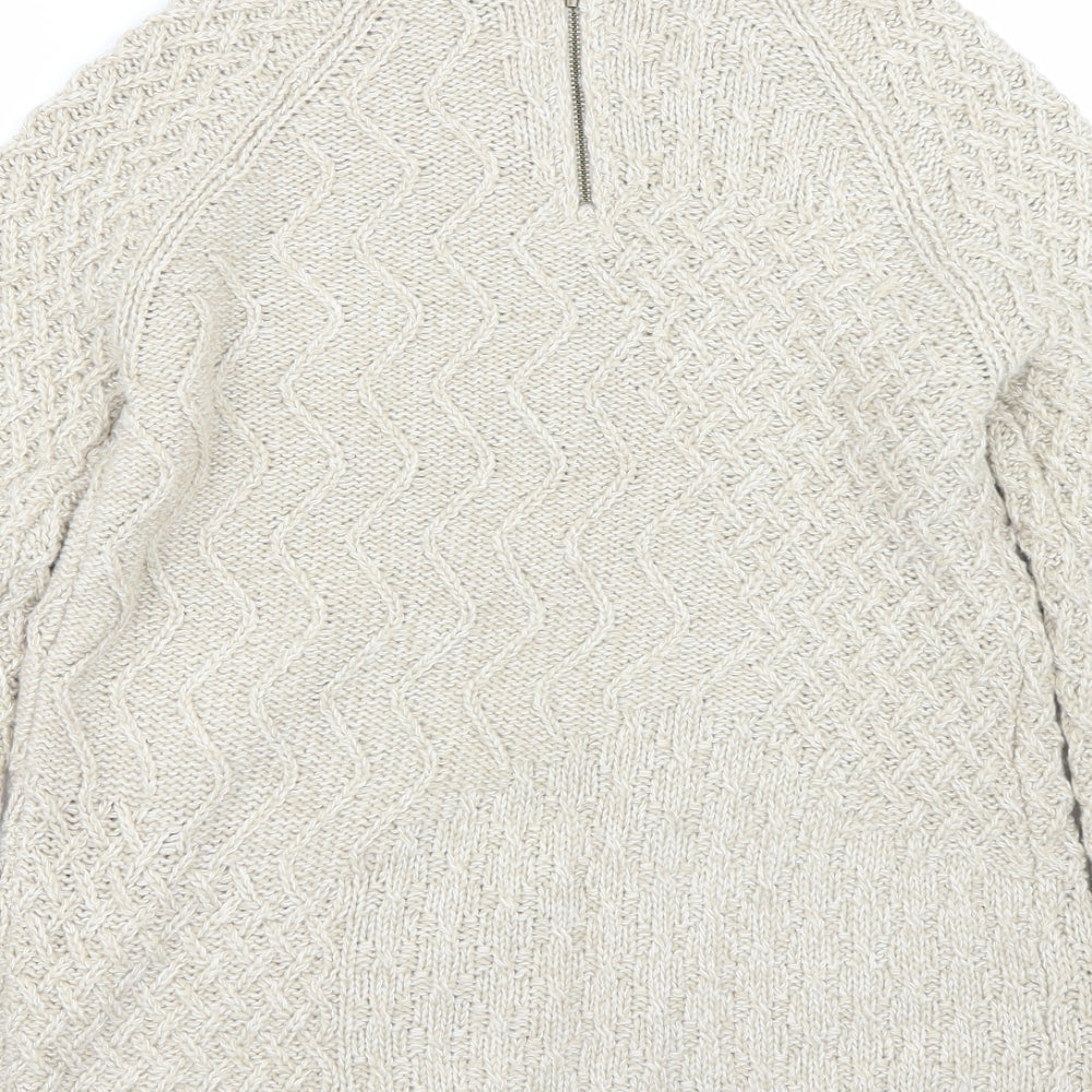 Ellen Reyes Womens Beige Pullover Jumper Size M