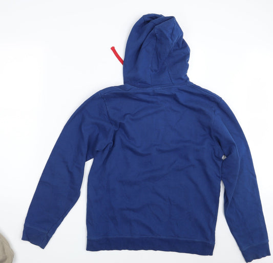 Euro 2016 Mens Blue Pullover Hoodie Size M - England Euro 016