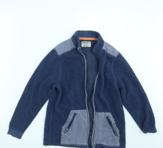Marks & Spencer Boys Blue Full Zip Jumper Size 11-12 Years