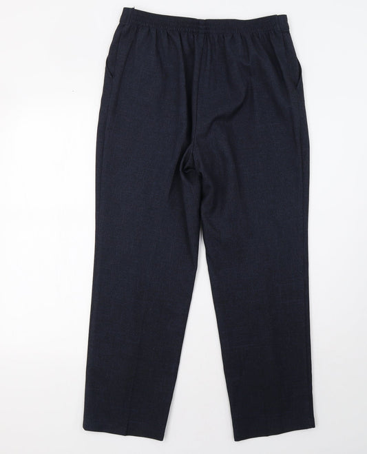 Marks and Spencer Womens Blue Trousers Size 10 L27 in