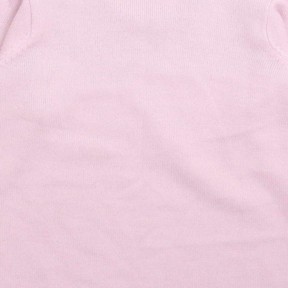 Daxon Womens Pink Knit Pullover Jumper Size 18