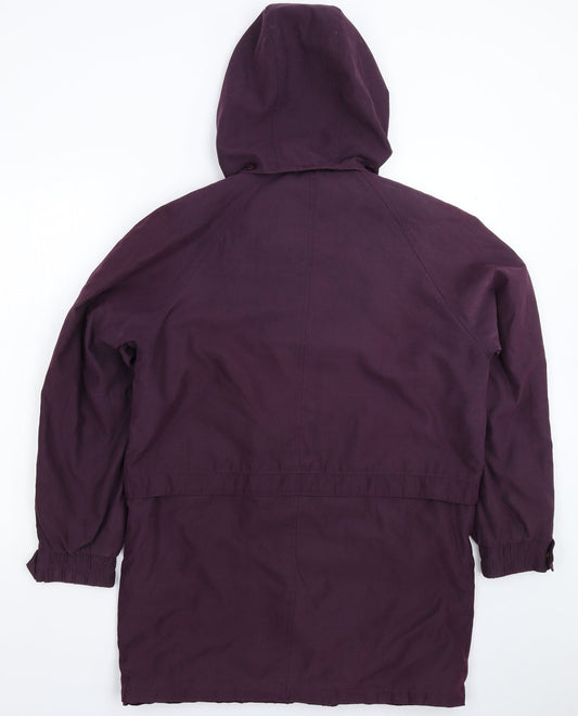 BHS Womens Purple Parka Coat Size 10