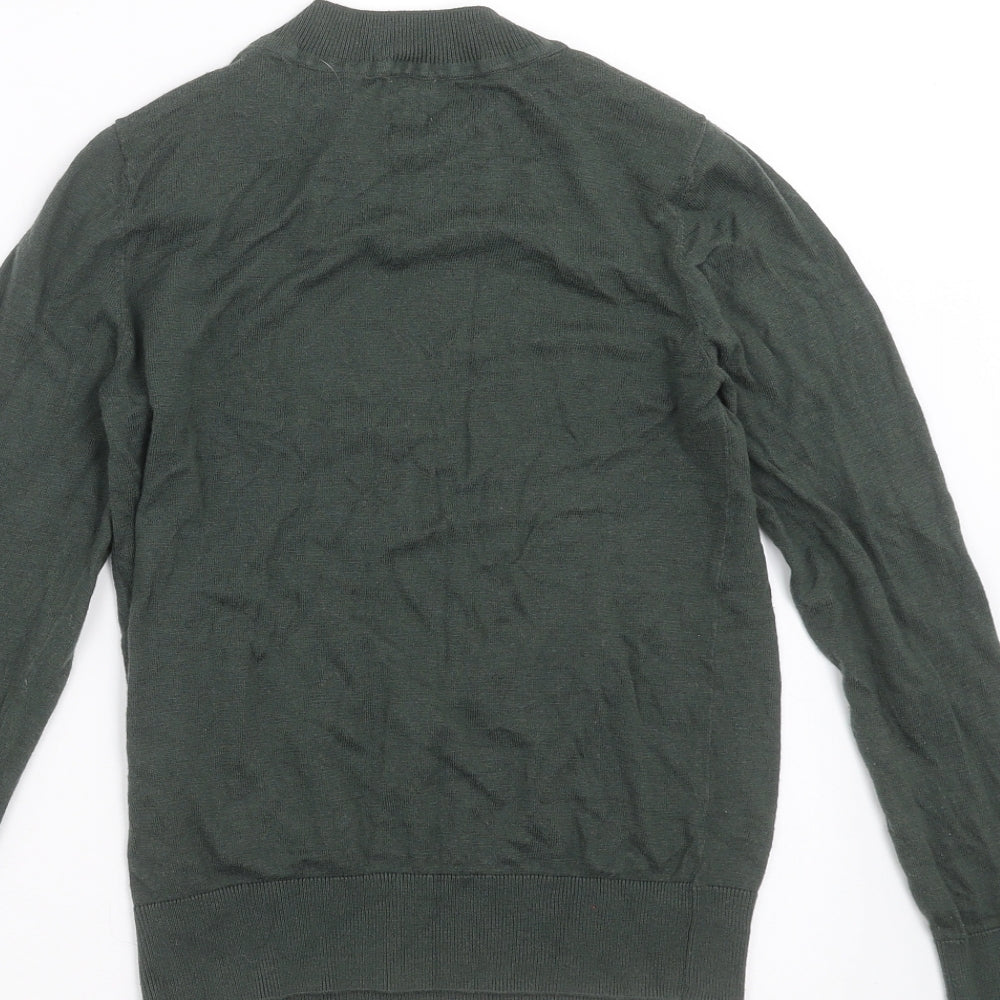 H&M Womens Green Knit Pullover Jumper Size XS