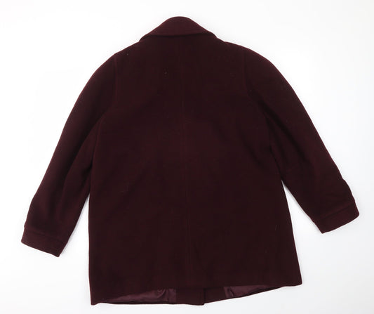 ESSENTIEL Womens Purple Jacket Coat Size 16