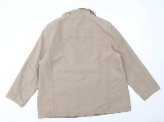 BM Womens Beige Jacket Coat Size L
