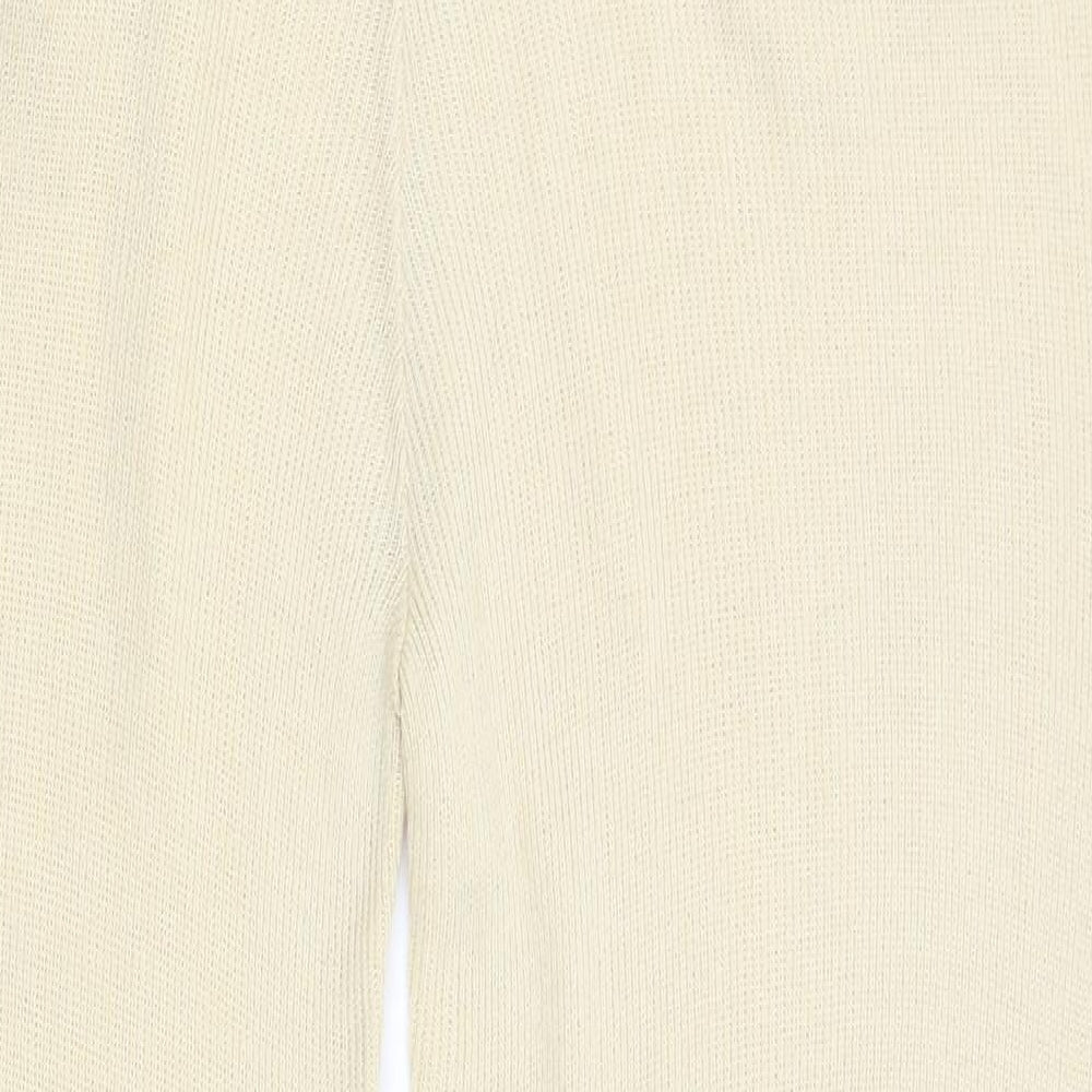 Boohoo Womens Yellow Capri Trousers Size S L29.5 in