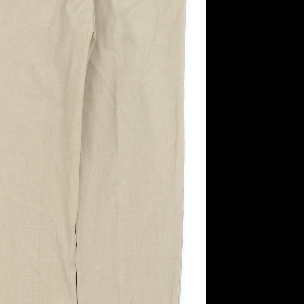 MICHELE Womens Beige Trousers Size 14 L24.5 in