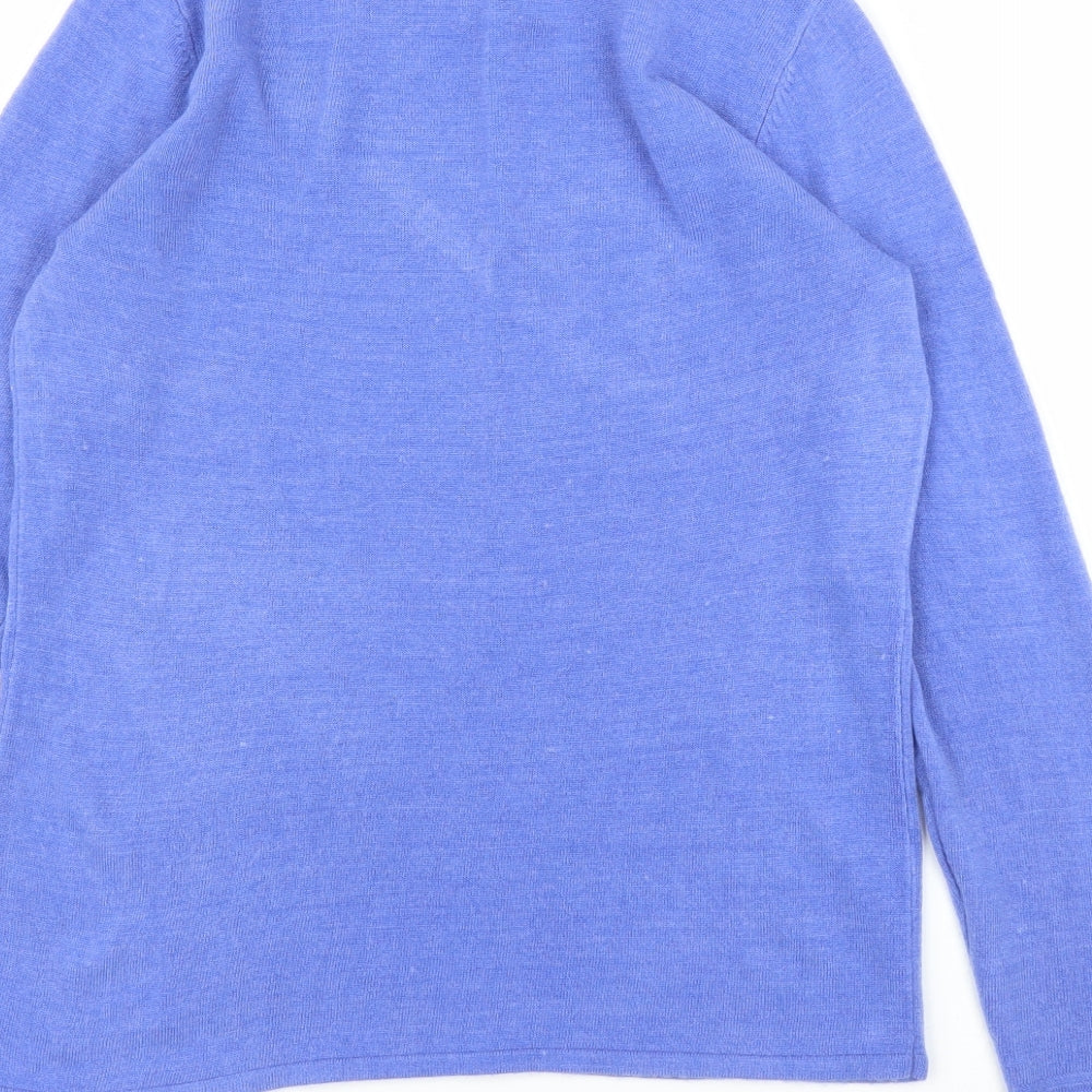 M&Co Womens Blue Pullover Jumper Size 10
