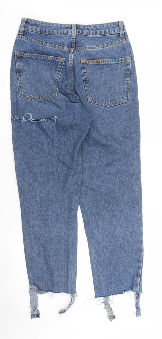 Topshop Womens Blue Denim Mom Jeans Size M L28 in