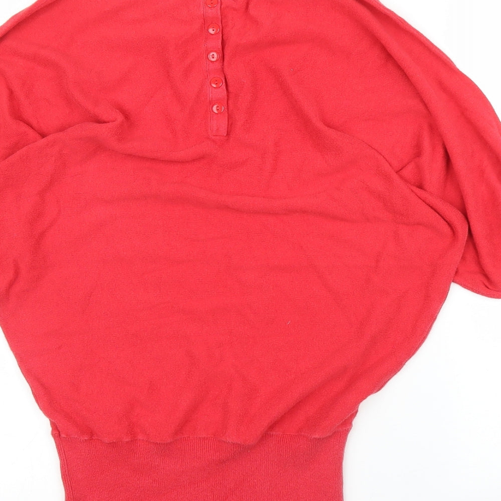Debenhams Womens Red Pullover Jumper Size 10