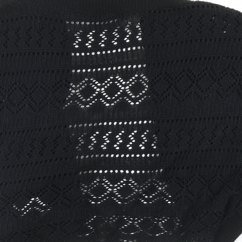 MK Womens Black Cardigan Jumper Size 18