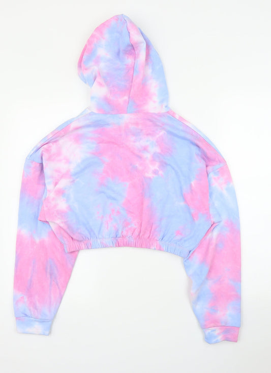 By Clara Womens Purple Pullover Hoodie Size S - Tie-Dye