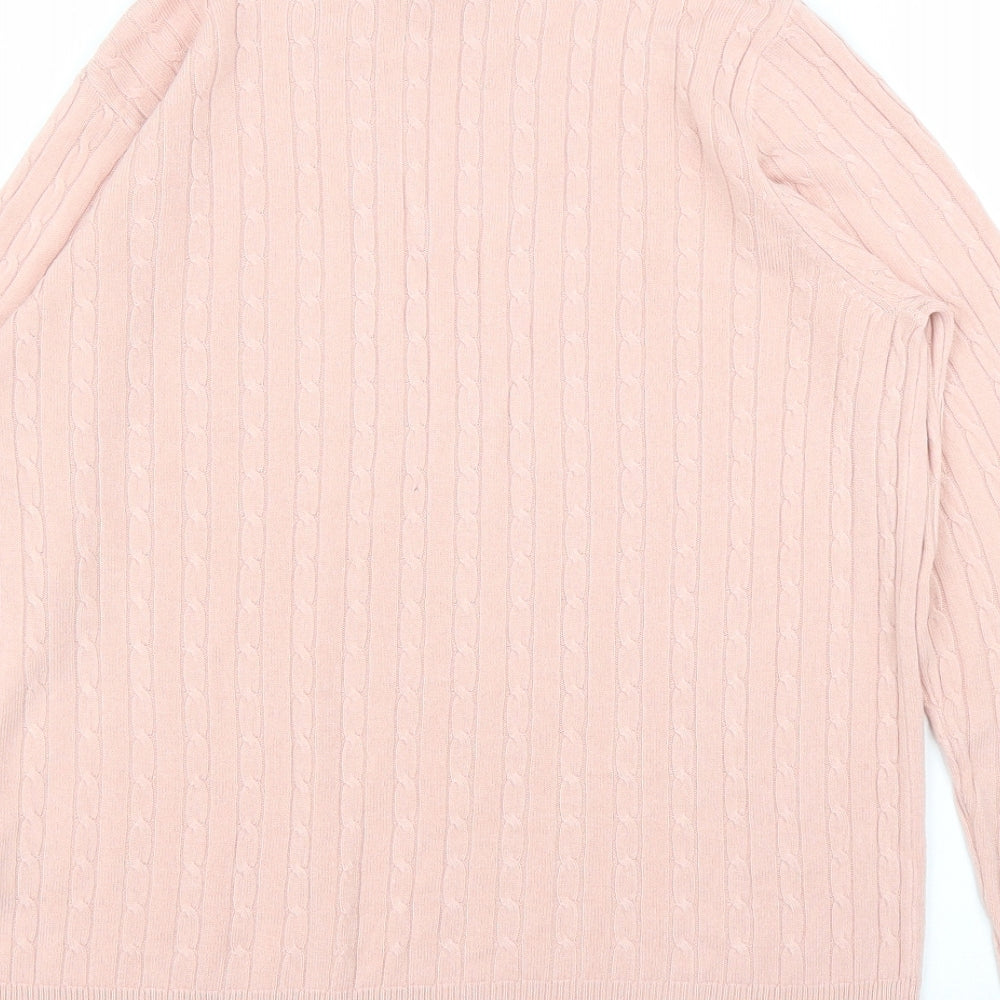 M&S Womens Pink Pullover Jumper Size 12