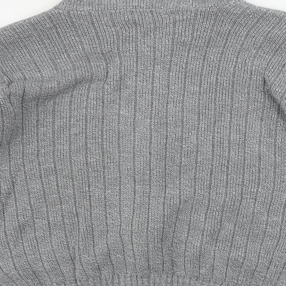 pab Mens Grey Jacket Coatigan Size M