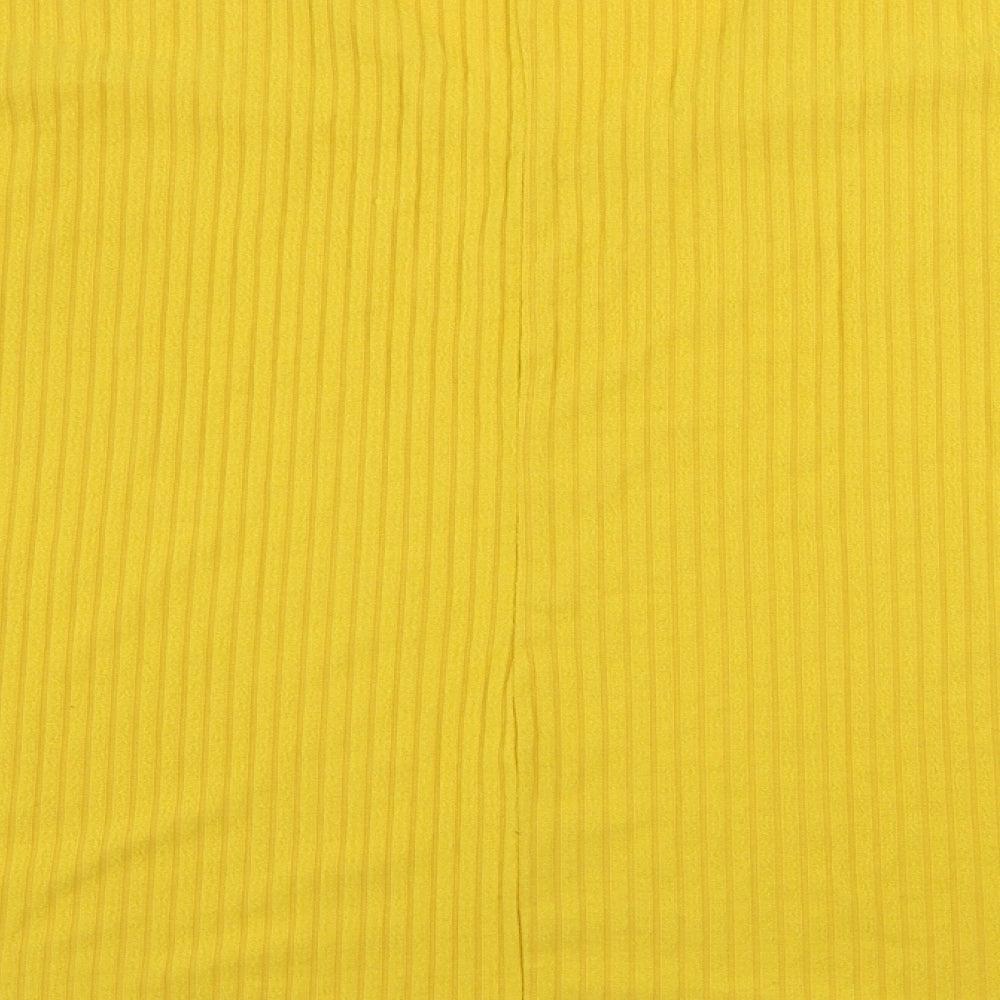 New Look Womens Yellow Pullover Jumper Size 14