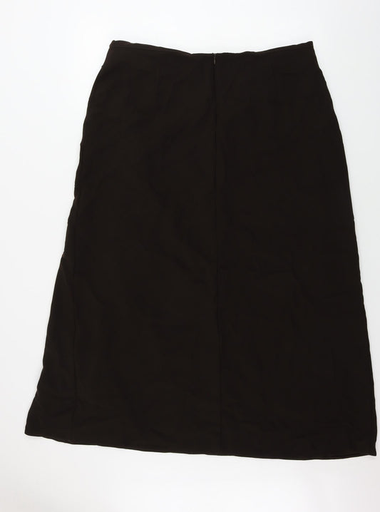 yashan Womens Brown A-Line Skirt Size 36 in