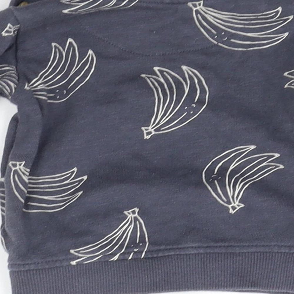 Marks and Spencer Baby Grey Geometric Pullover Jumper Size 0-3 Months - BANNANAS