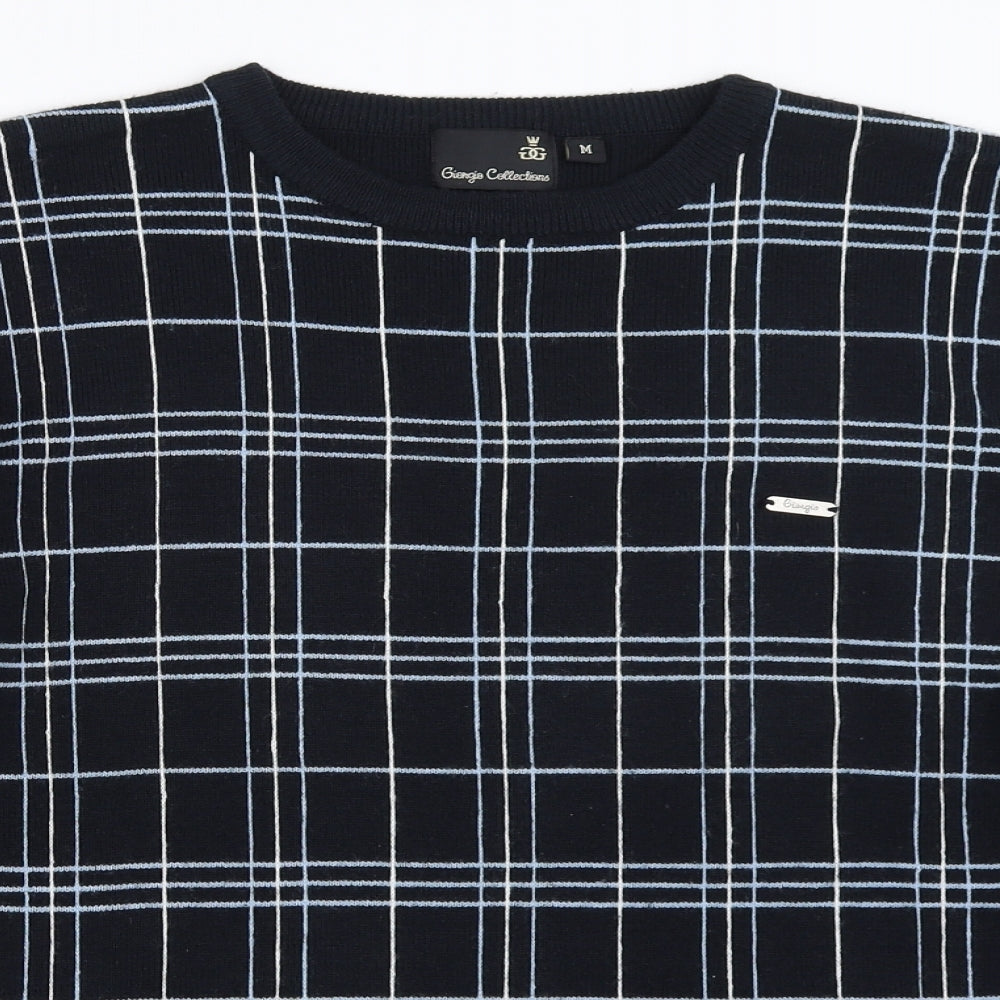 Giorgio Collections Mens Blue Pullover Jumper Size M