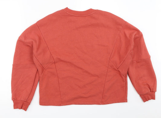 George Womens Orange Pullover Sweatshirt Size M