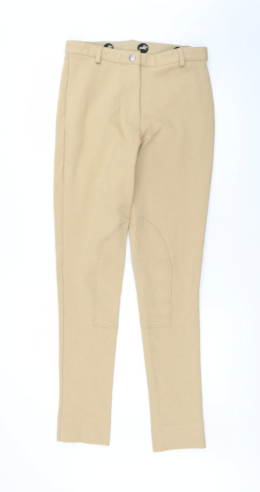 Preworn Womens Beige Trousers Size 28 L31 in