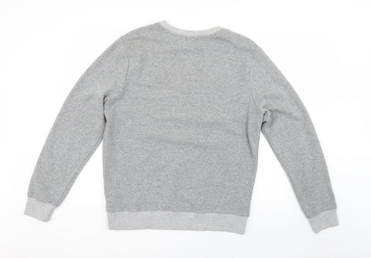 Topman Mens Grey Pullover Jumper Size M