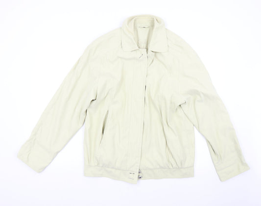 Telemac Mens Beige Bomber Jacket Jacket Size L