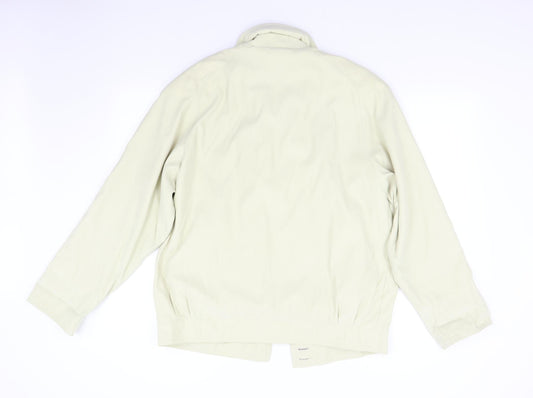 Telemac Mens Beige Bomber Jacket Jacket Size L