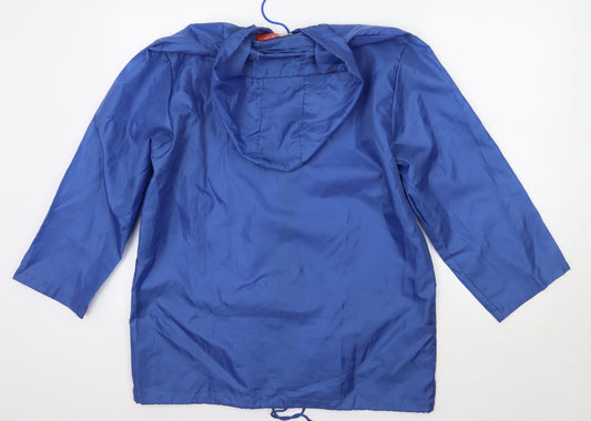 Tannucci Womens Blue Rain Coat Coat Size XS